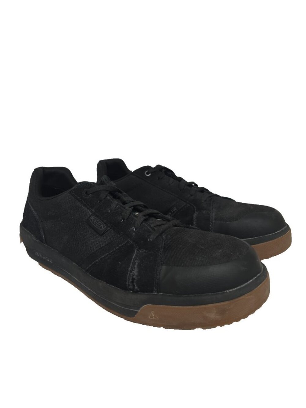 Keen Men's Low-Cut Kenton Composite Toe Work Shoes 1029360D Black/Gum Size 12D